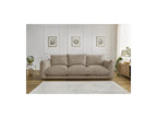 Ernest - Canapé Droit Fixe 3 Places - Tissu Lisse