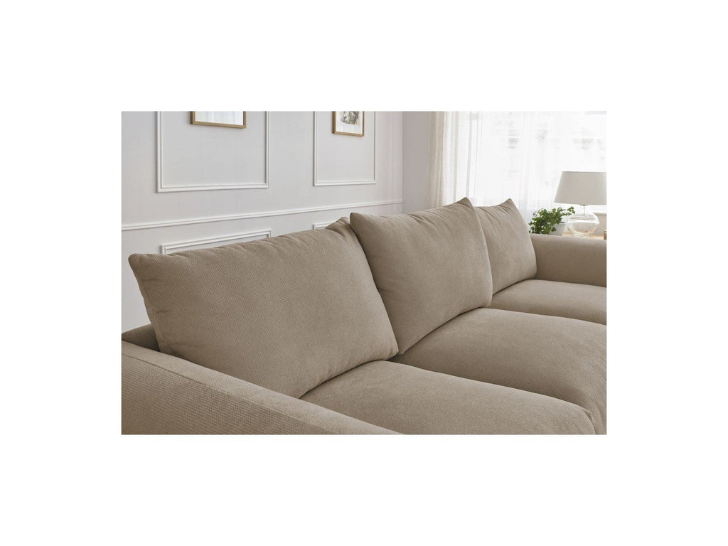 Ernest - Canapé Droit Fixe 3 Places - Tissu Lisse