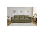 Ernest - Canapé Droit Fixe 3 Places - Tissu Lisse