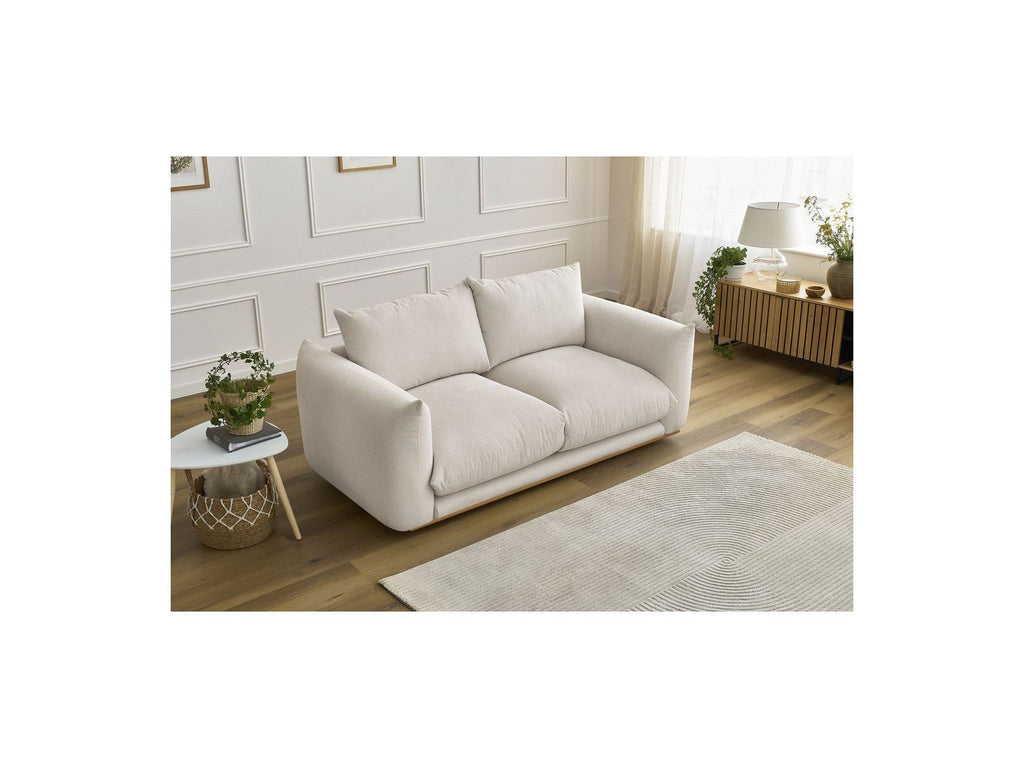 Ernest - Canapé Droit Fixe 2 Places - Tissu Lisse