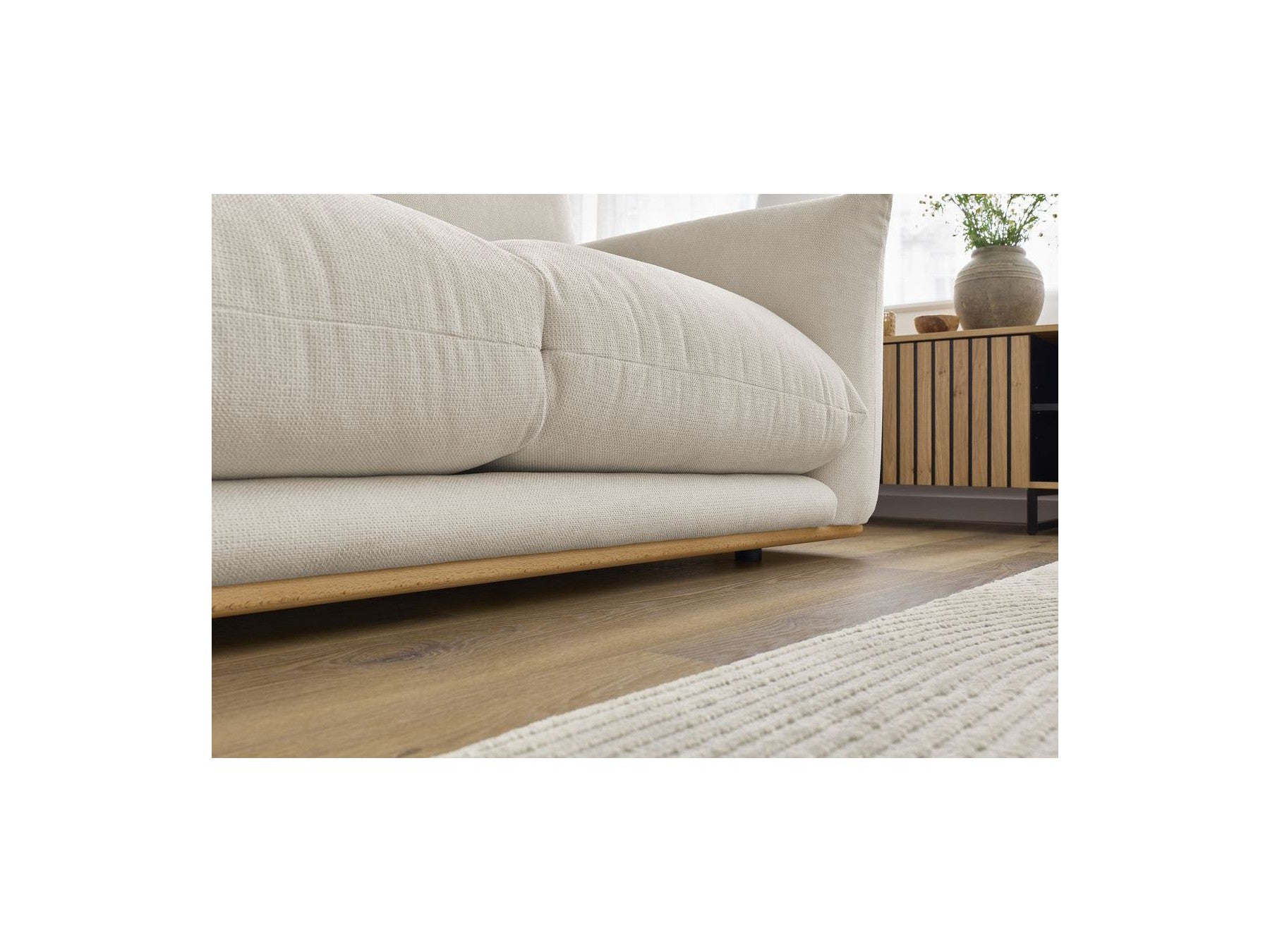 Ernest - Canapé Droit Fixe 2 Places - Tissu Lisse