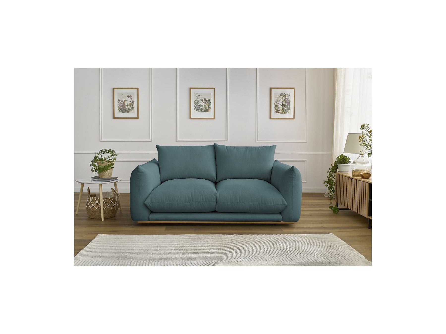 Ernest - Canapé Droit Fixe 2 Places - Tissu Lisse