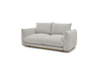 Ernest - Canapé Droit Fixe 2 Places - Tissu Lisse