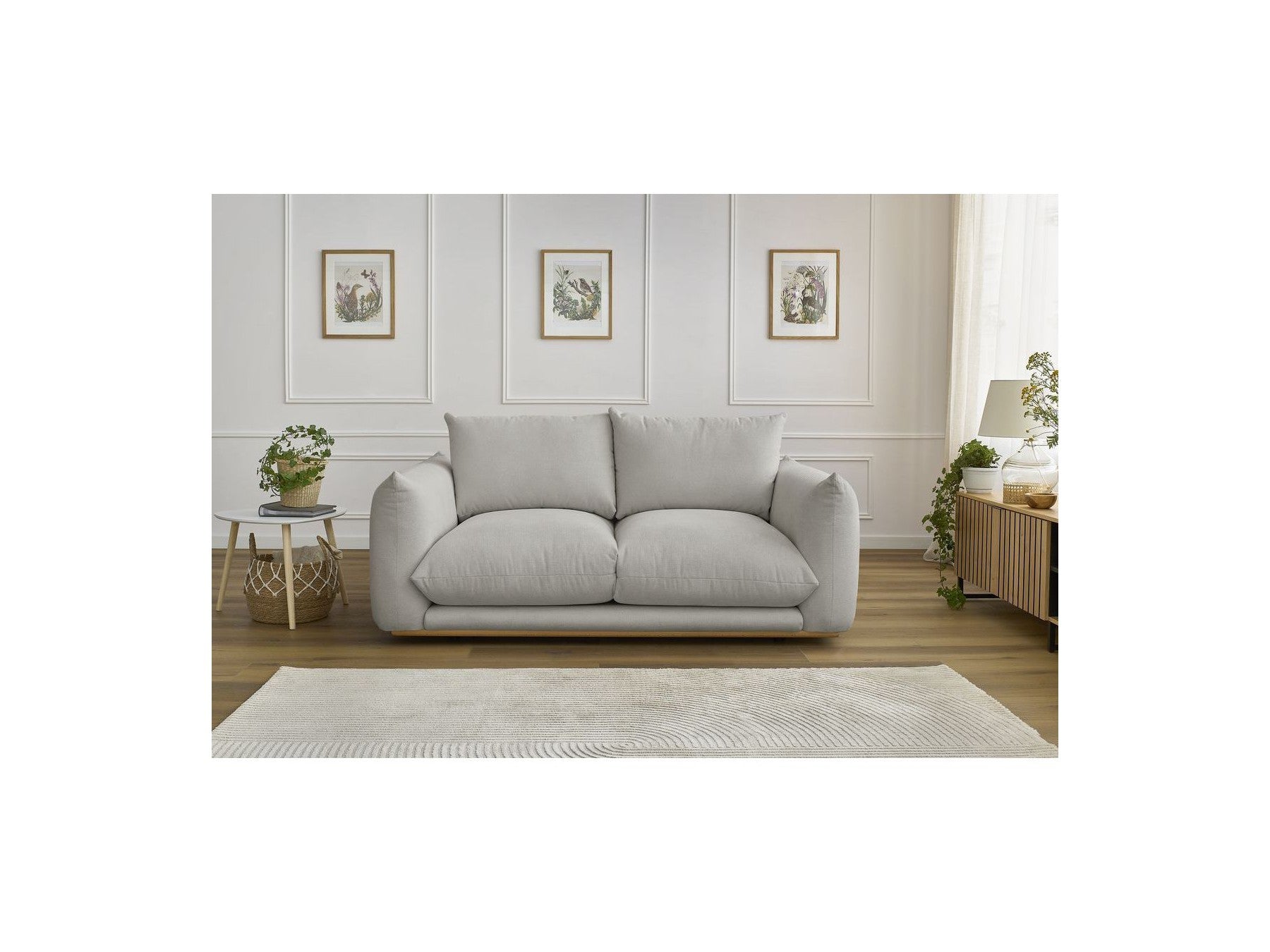 Ernest - Canapé Droit Fixe 2 Places - Tissu Lisse