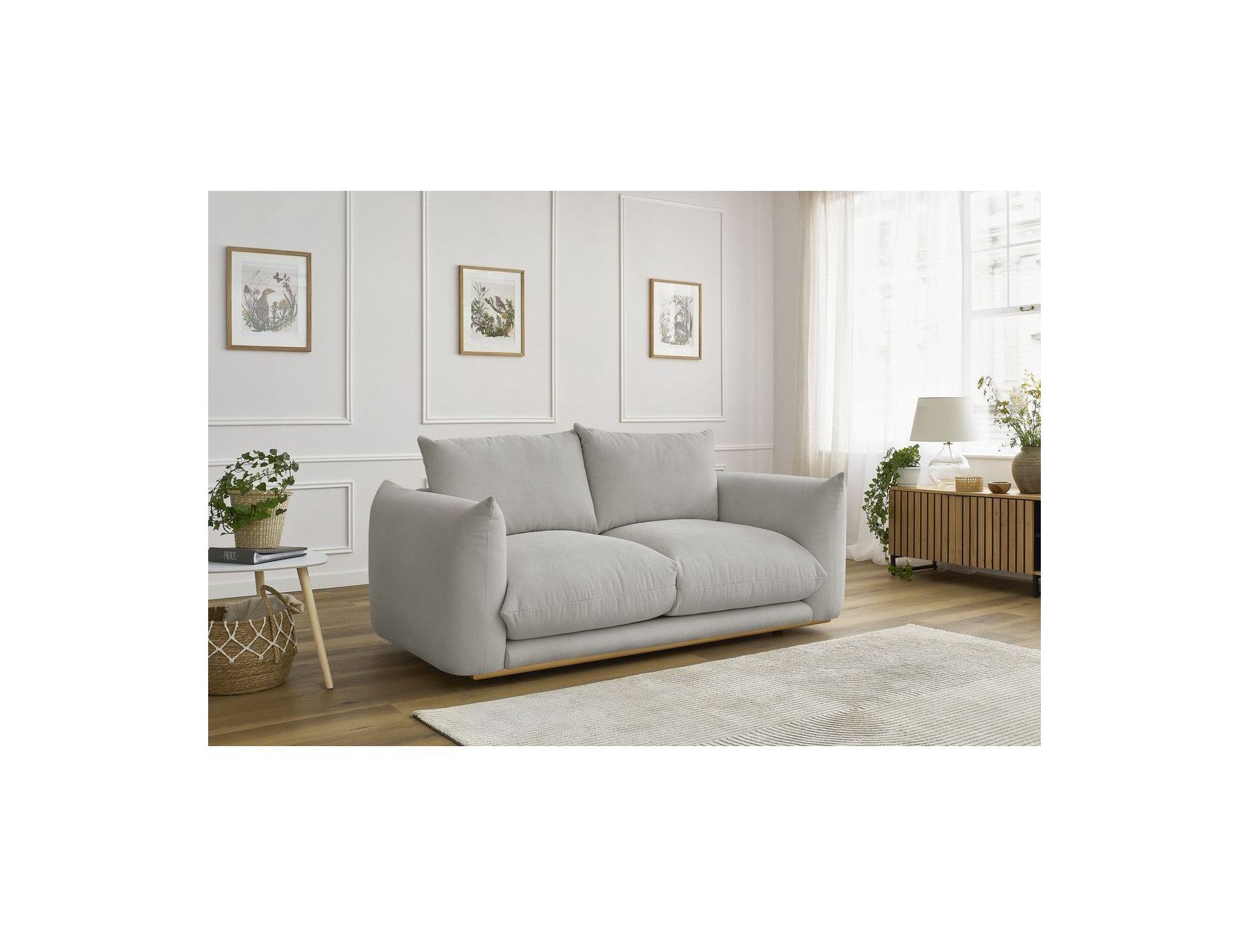 Ernest - Canapé Droit Fixe 2 Places - Tissu Lisse