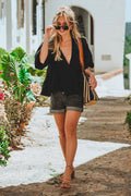 Blouse Soizic Noir Coton