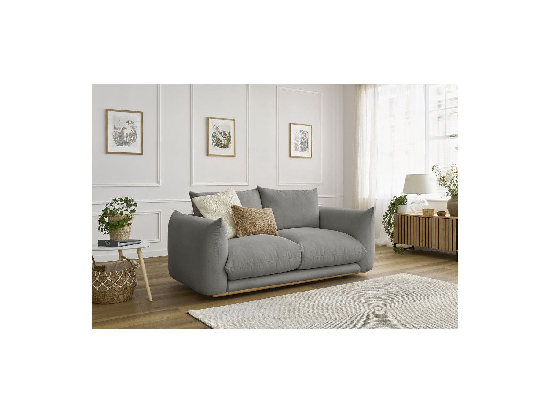 Ernest - Canapé Droit Fixe 2 Places - Tissu Lisse