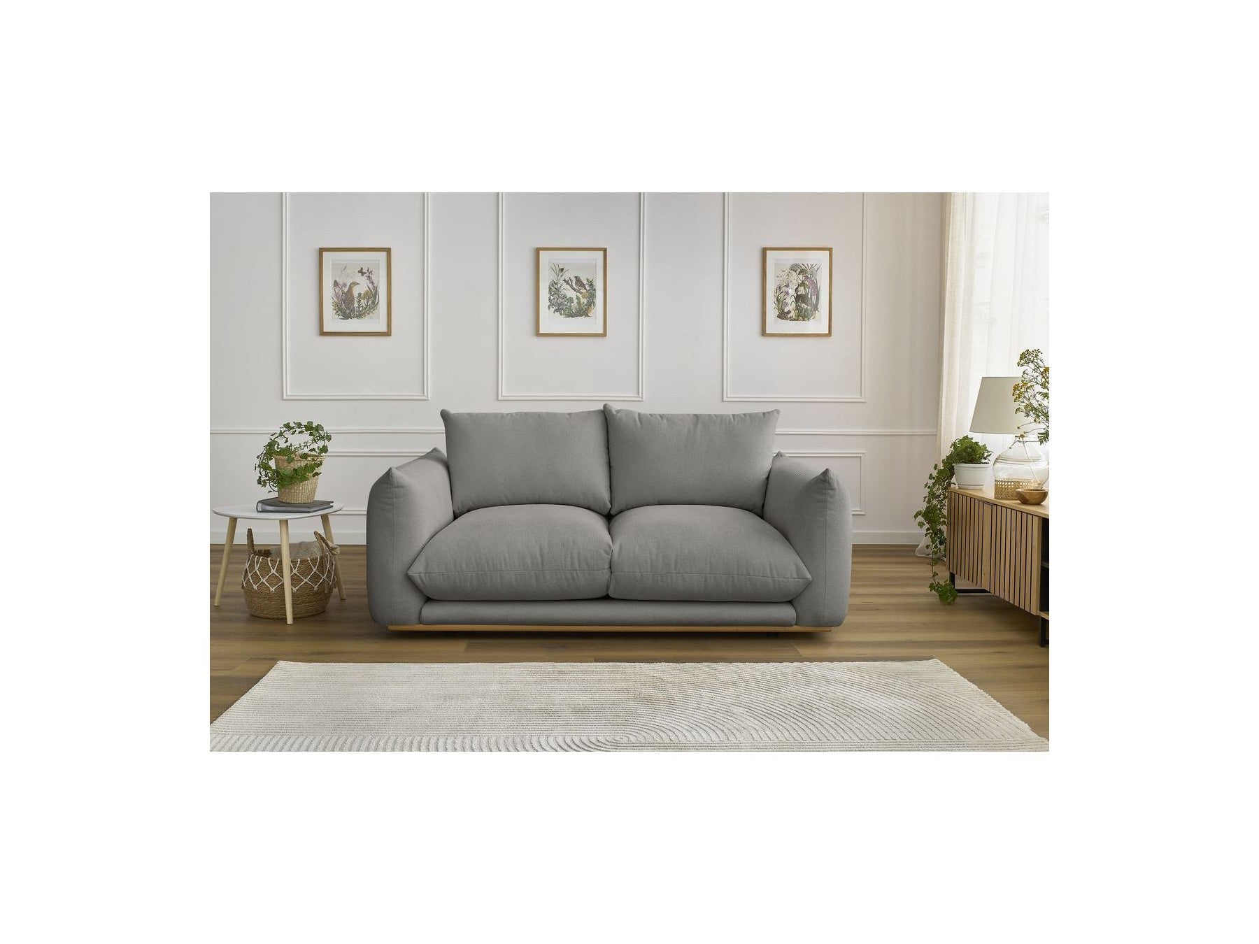Ernest - Canapé Droit Fixe 2 Places - Tissu Lisse