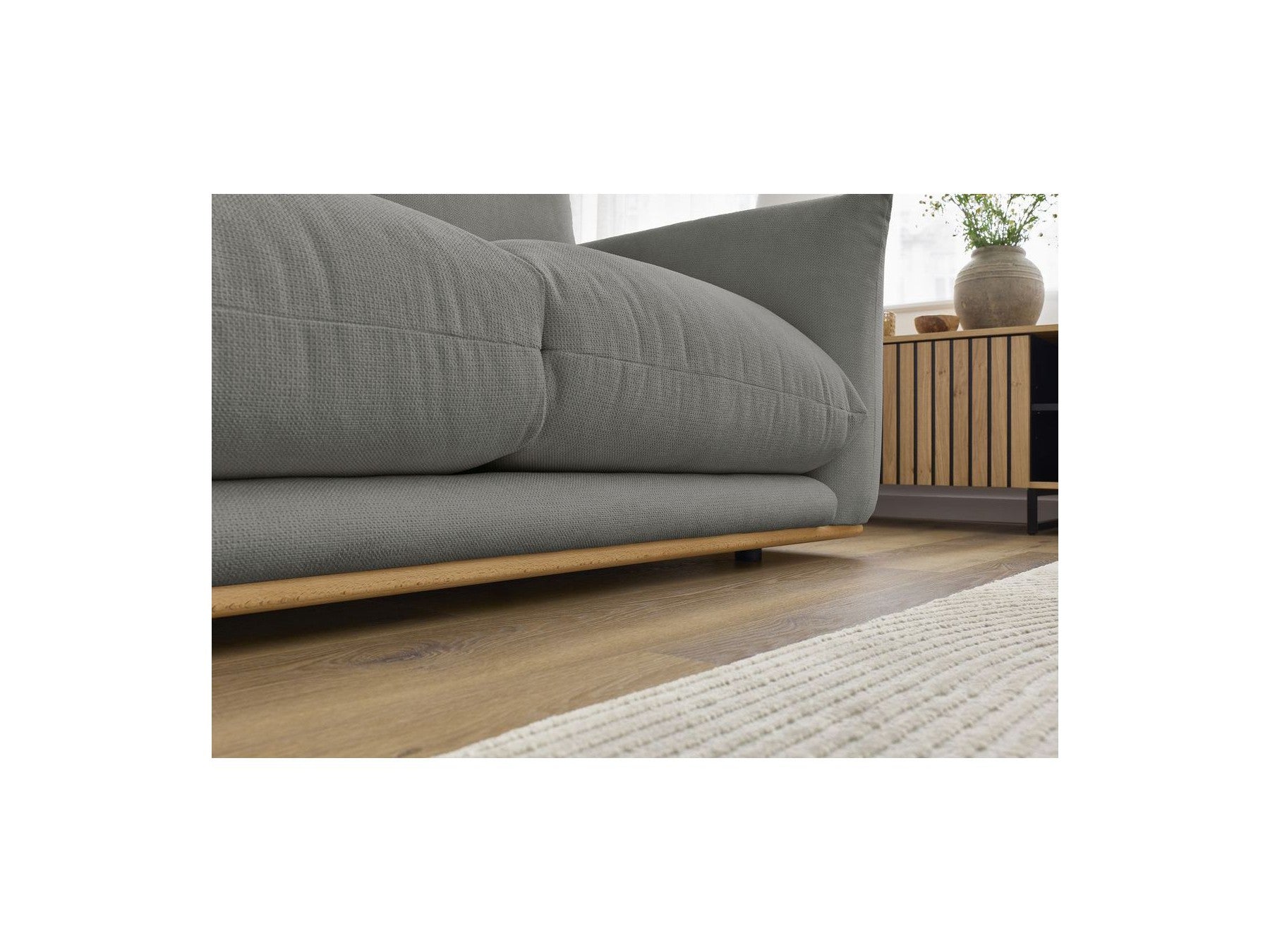 Ernest - Canapé Droit Fixe 2 Places - Tissu Lisse