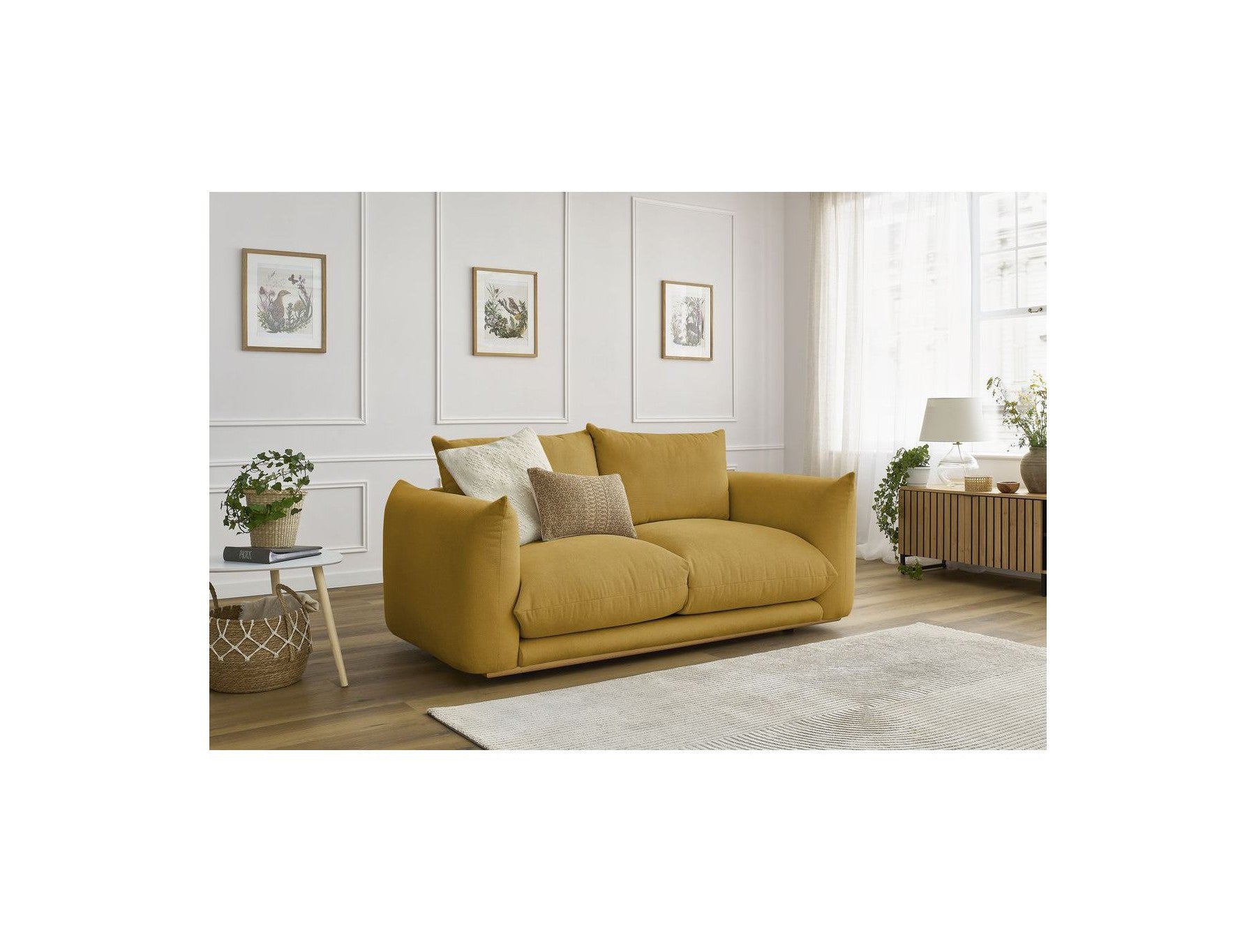 Ernest - Canapé Droit Fixe 2 Places - Tissu Lisse