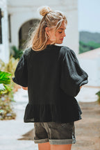 Blouse Soizic Noir Coton