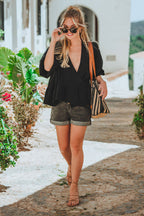 Blouse Soizic Noir Coton