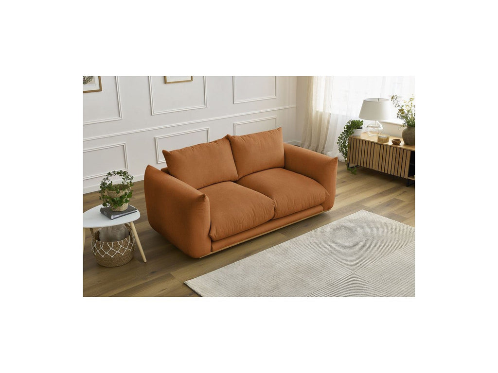 Ernest - Canapé Droit Fixe 2 Places - Tissu Lisse
