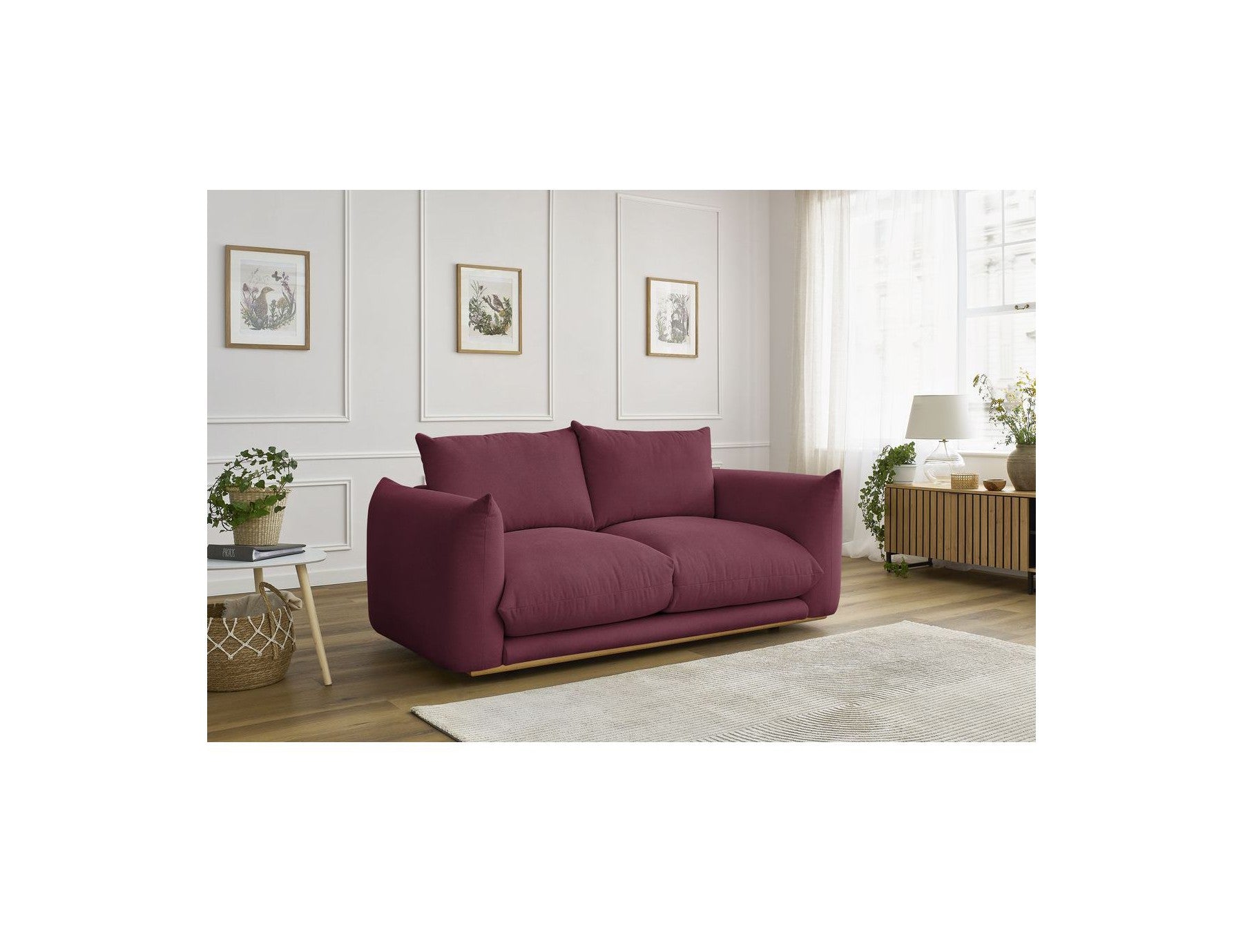 Ernest - Canapé Droit Fixe 2 Places - Tissu Lisse