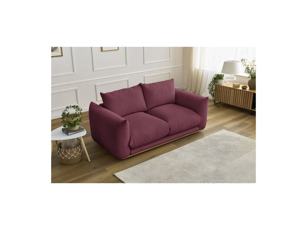 Ernest - Canapé Droit Fixe 2 Places - Tissu Lisse
