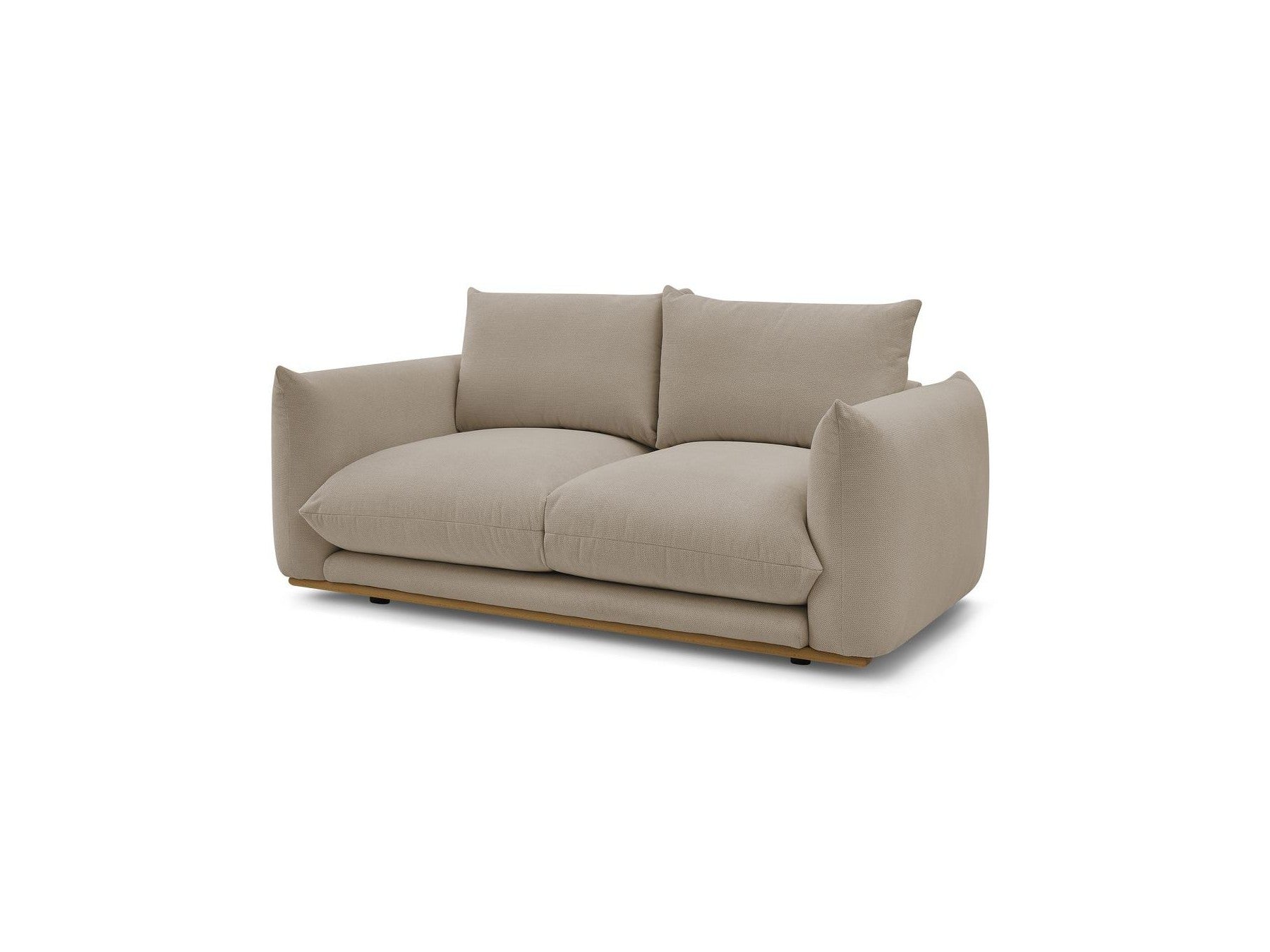 Ernest - Canapé Droit Fixe 2 Places - Tissu Lisse