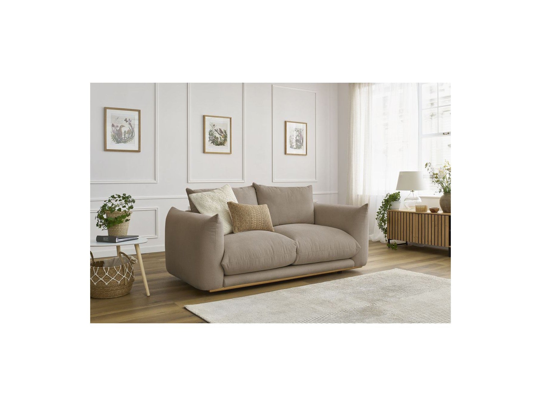 Ernest - Canapé Droit Fixe 2 Places - Tissu Lisse
