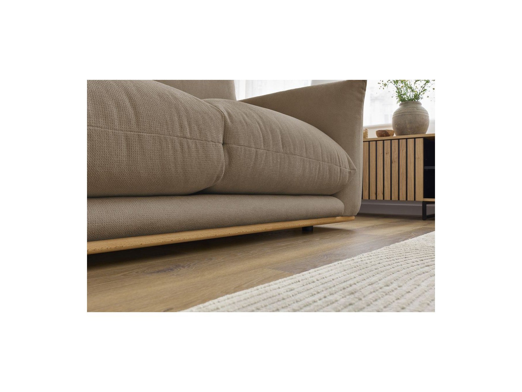 Ernest - Canapé Droit Fixe 2 Places - Tissu Lisse