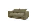 Ernest - Canapé Droit Fixe 2 Places - Tissu Lisse