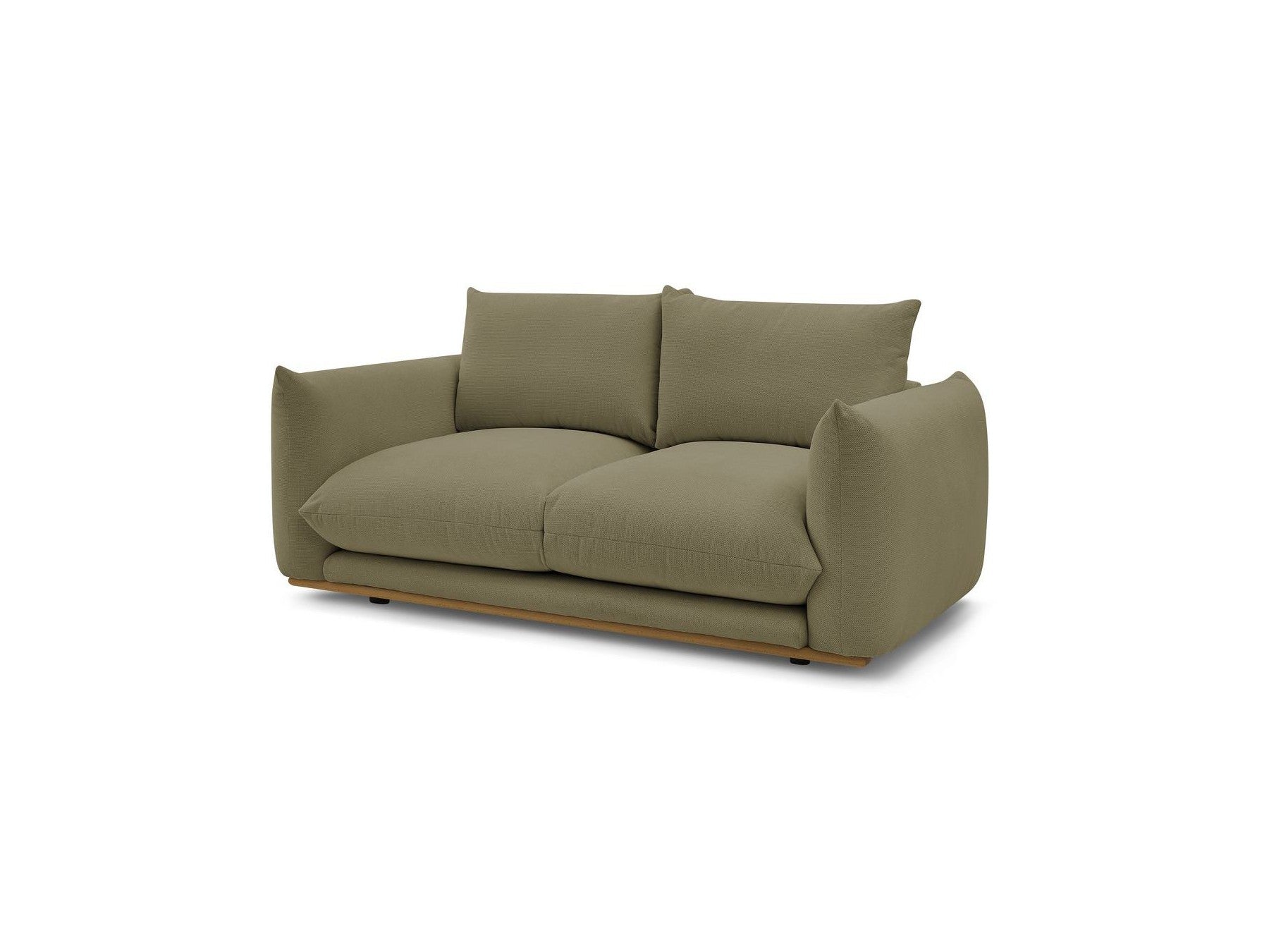 Ernest - Canapé Droit Fixe 2 Places - Tissu Lisse