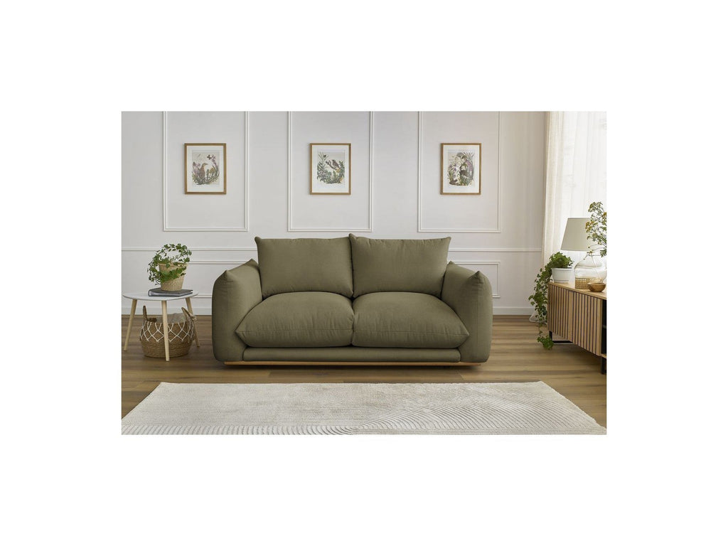 Ernest - Canapé Droit Fixe 2 Places - Tissu Lisse