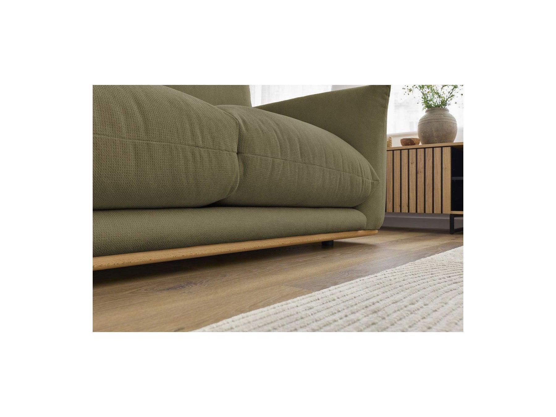 Ernest - Canapé Droit Fixe 2 Places - Tissu Lisse