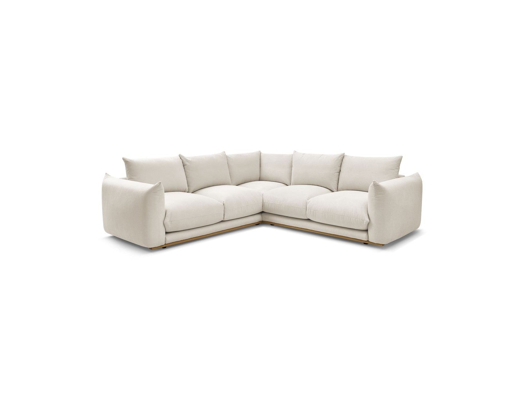 Ernest - Canapé D'Angle Réversible - Tissu Lisse