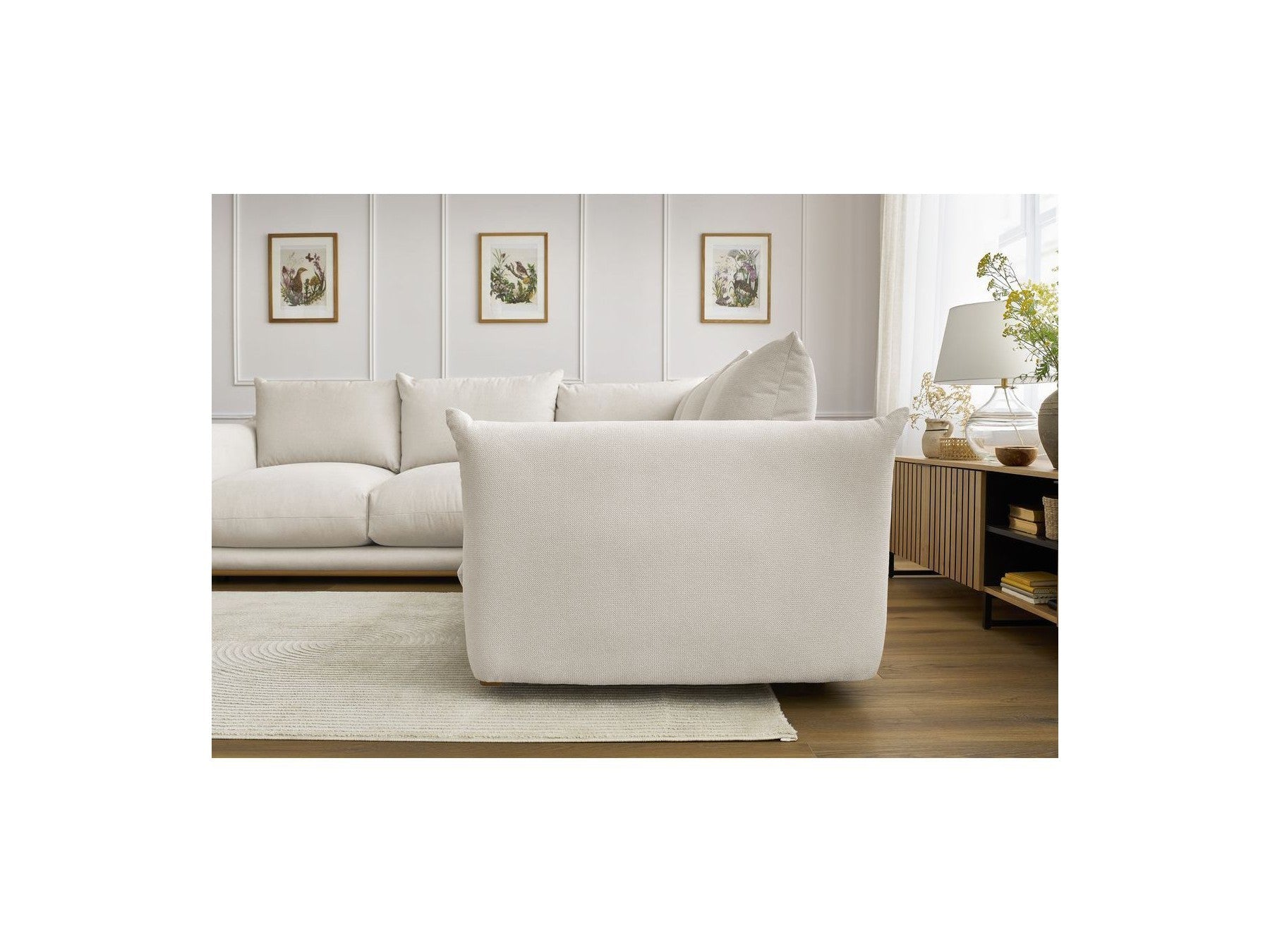 Ernest - Canapé D'Angle Réversible - Tissu Lisse