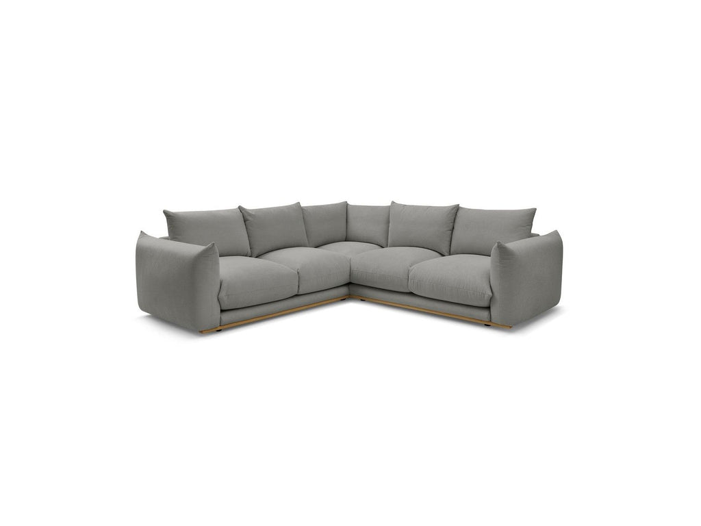 Ernest - Canapé D'Angle Réversible - Tissu Lisse