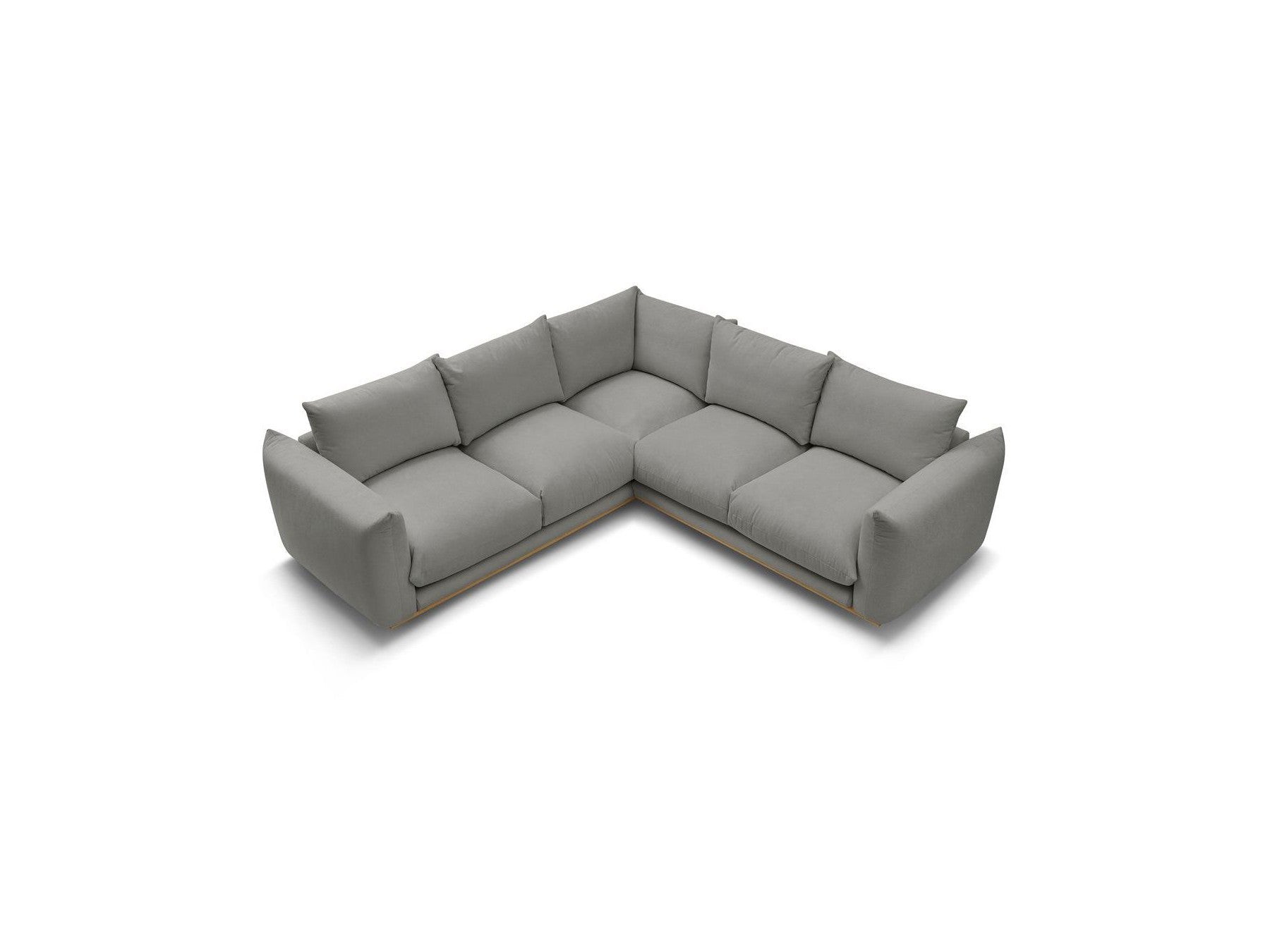 Ernest - Canapé D'Angle Réversible - Tissu Lisse