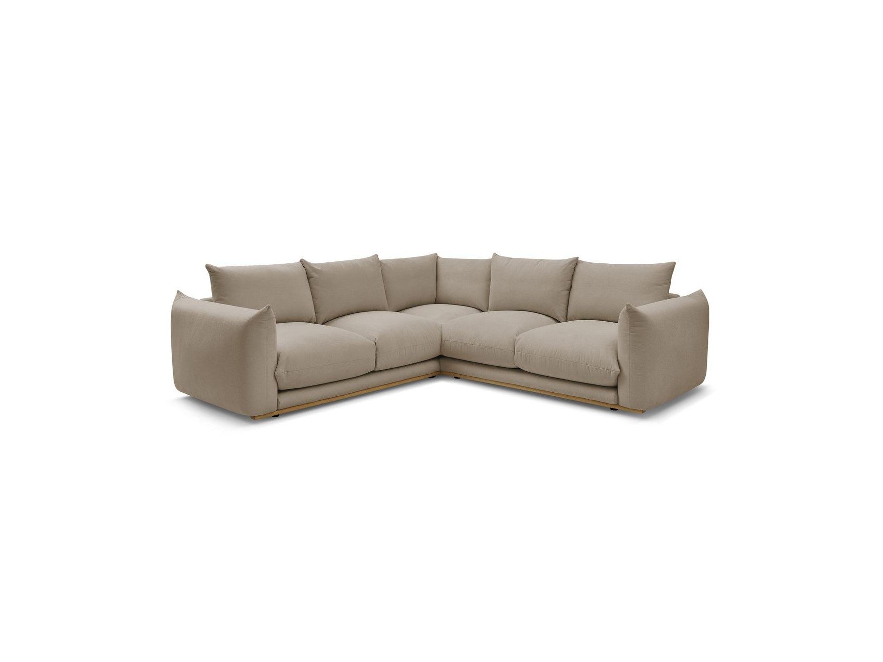Ernest - Canapé D'Angle Réversible - Tissu Lisse