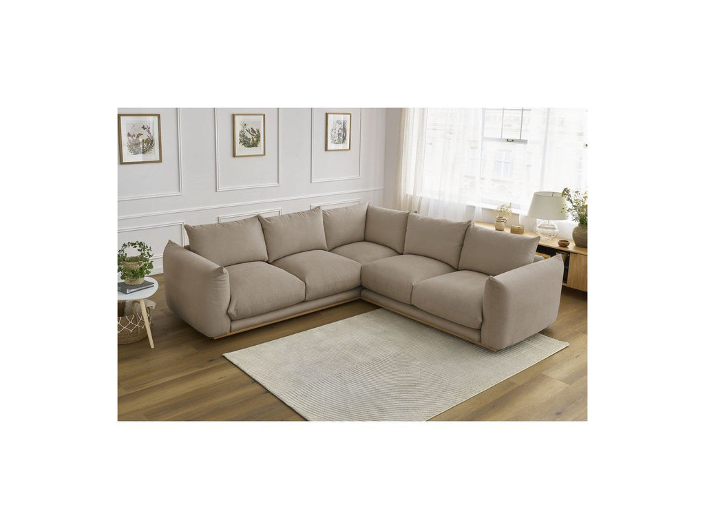Ernest - Canapé D'Angle Réversible - Tissu Lisse