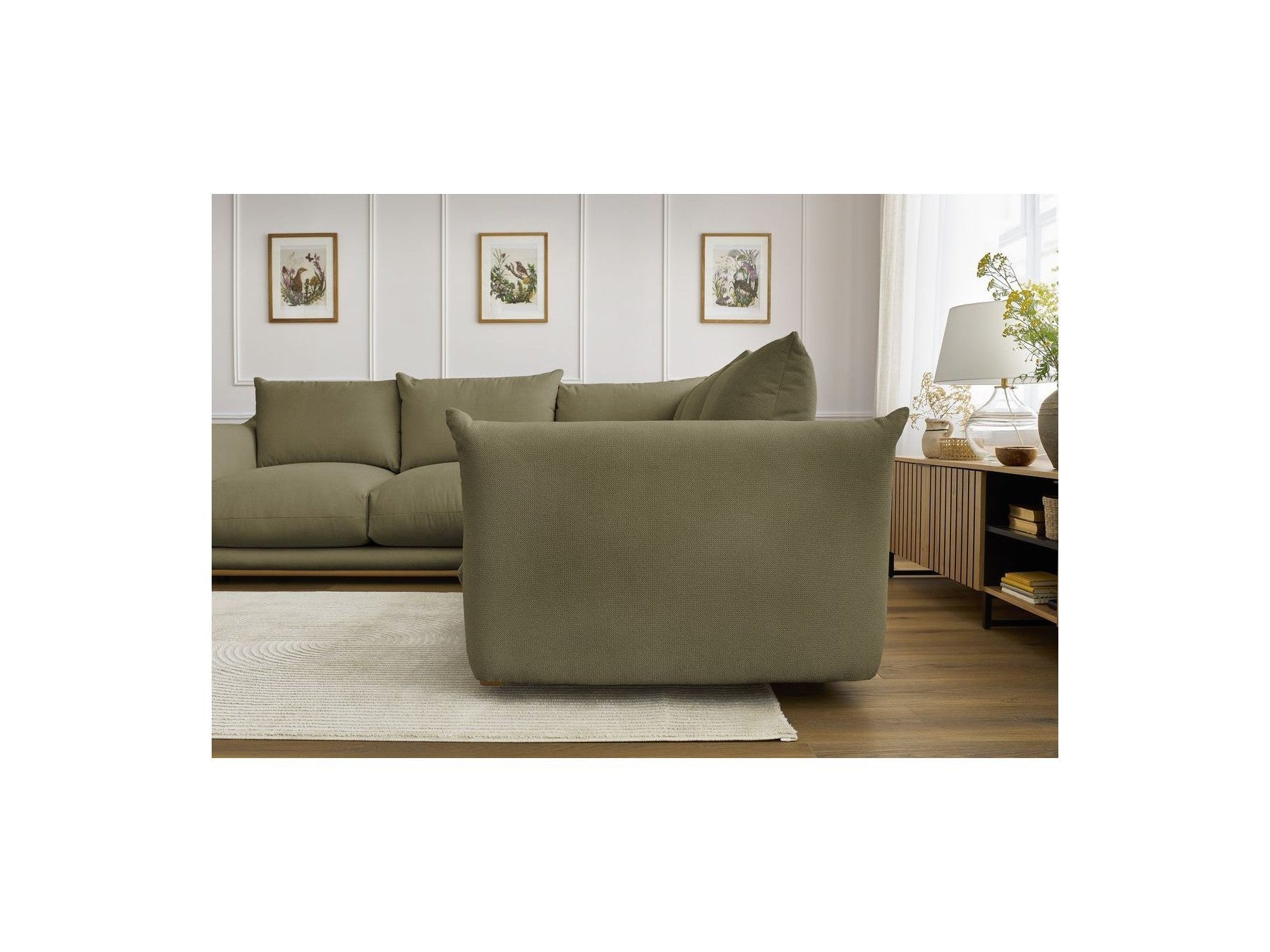 Ernest - Canapé D'Angle Réversible - Tissu Lisse