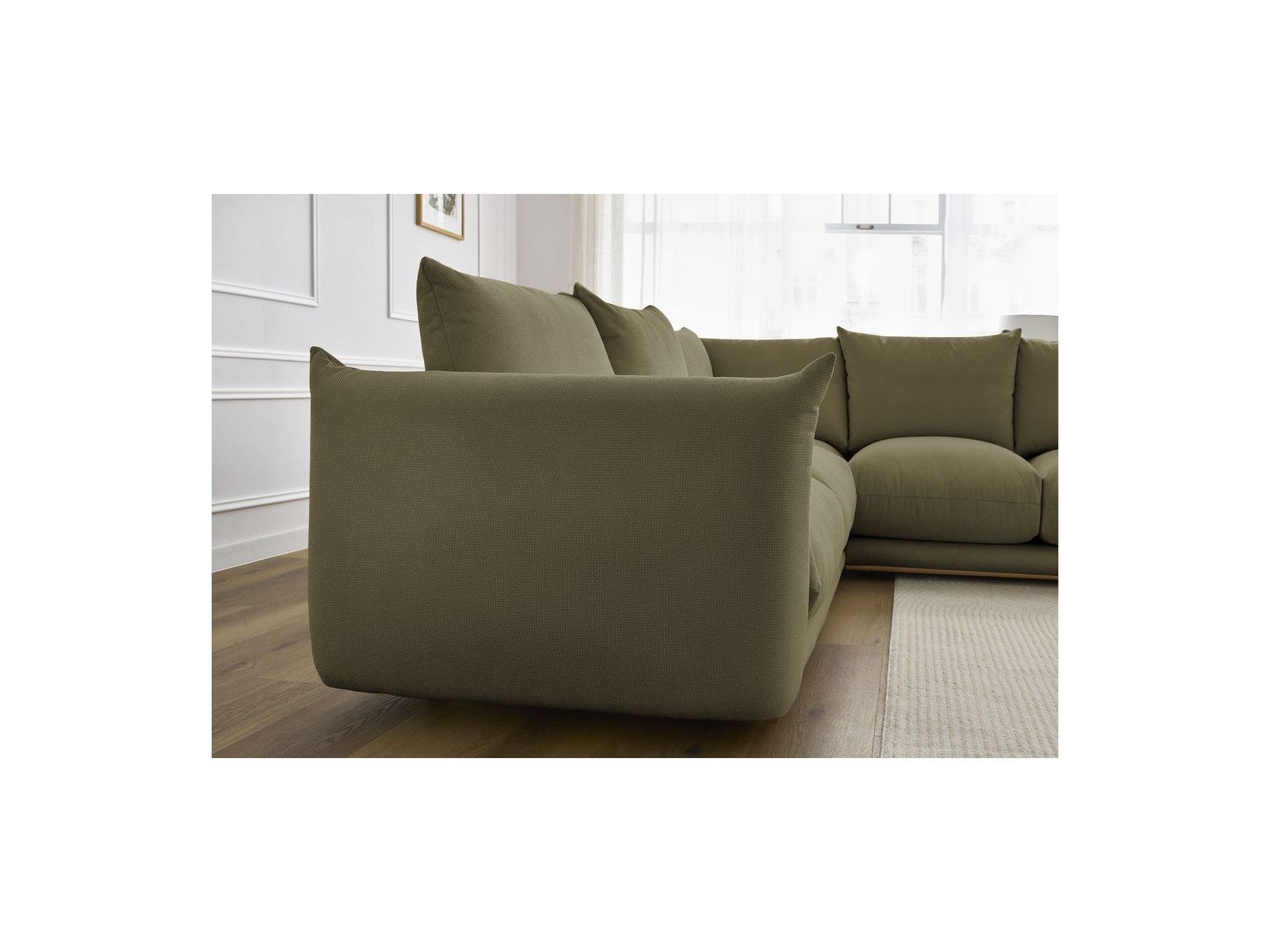 Ernest - Canapé D'Angle Réversible - Tissu Lisse