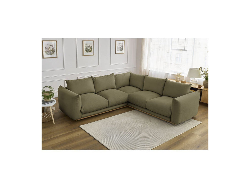 Ernest - Canapé D'Angle Réversible - Tissu Lisse