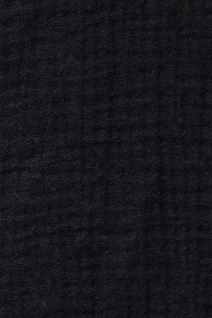 Combishort Fleurine Noir Coton