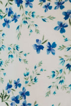Combishort Fleurine Porcelaine Bleu