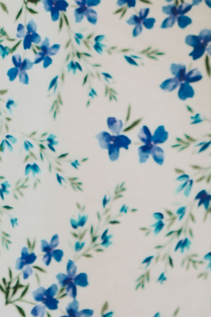 Combishort Fleurine Porcelaine Bleu