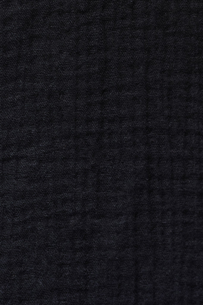 Débardeur Terry Noir Coton
