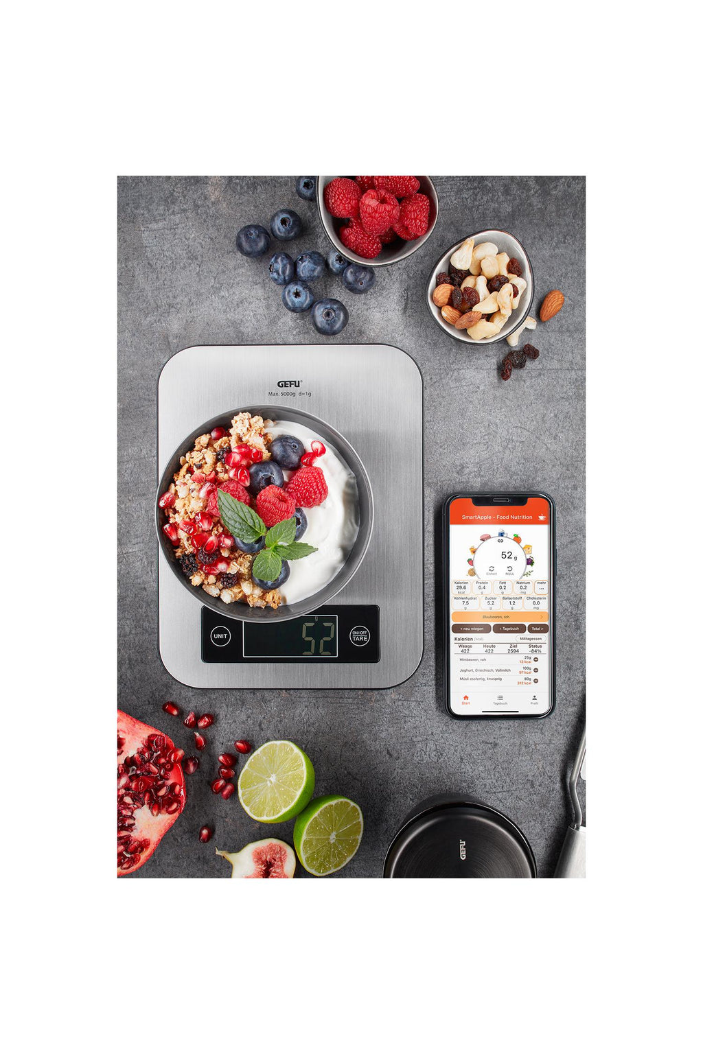 Score - Balance De Cuisine Bluetooth - Noir/Argent