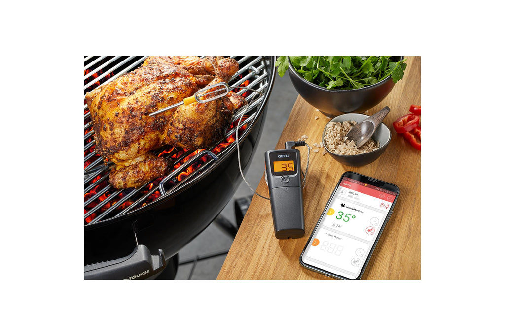 Control - Thermomètre De Cuisson Bluetooth Pour Grill Et Rôti, 1 Canal - Noir/Argent