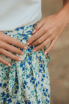 Jupe Yseult Porcelaine Bleu