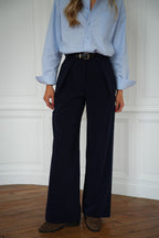 Pantalon Droit Sandro - Marine