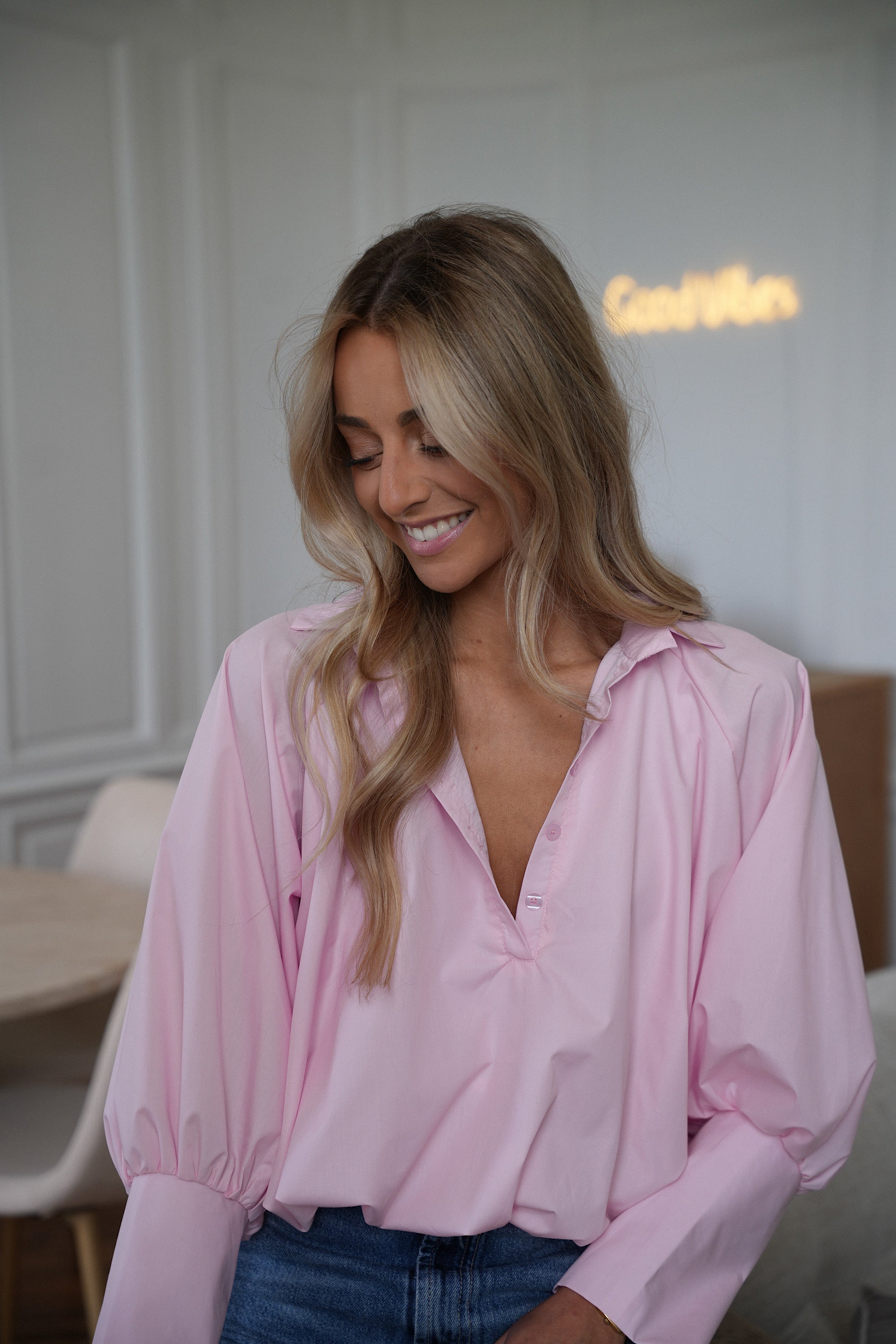 Blouse Ballon Alice - Rose