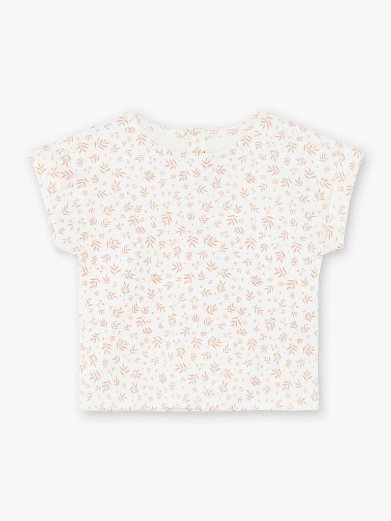 Natalys - T-Shirt Manches Courtes Vanille - Fille