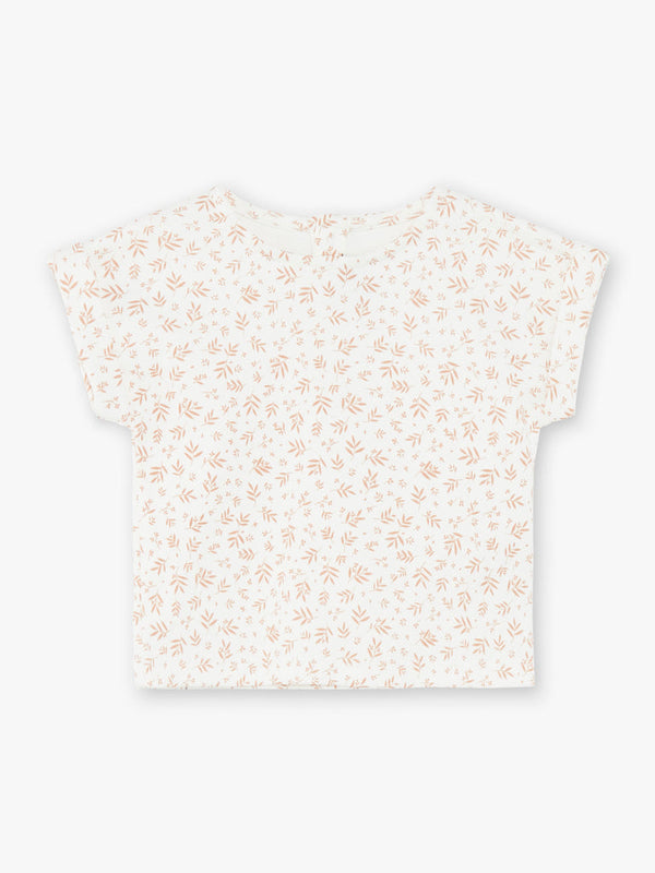 Natalys - T-Shirt Manches Courtes Vanille - Fille
