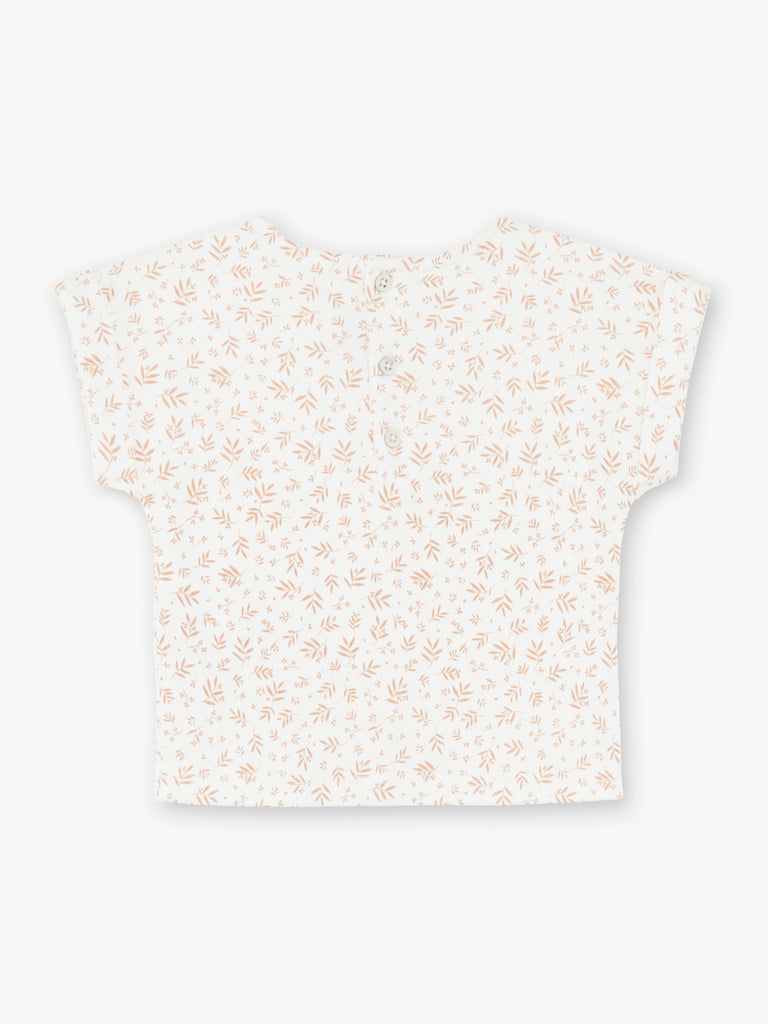 Natalys - T-Shirt Manches Courtes Vanille - Fille