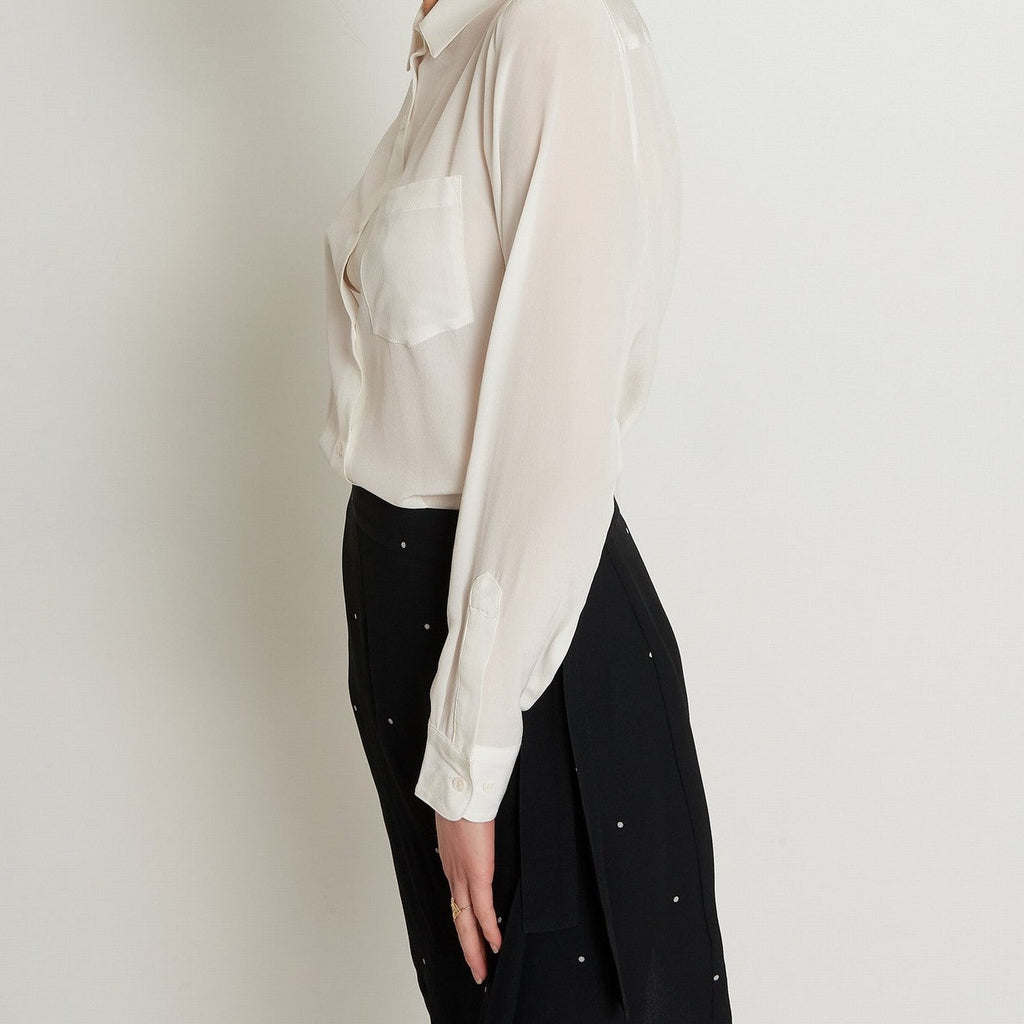 Maison Standards - Jupe Portefeuille - Pois - Ecru - Femme