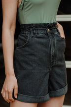 Short Tony Denim Noir