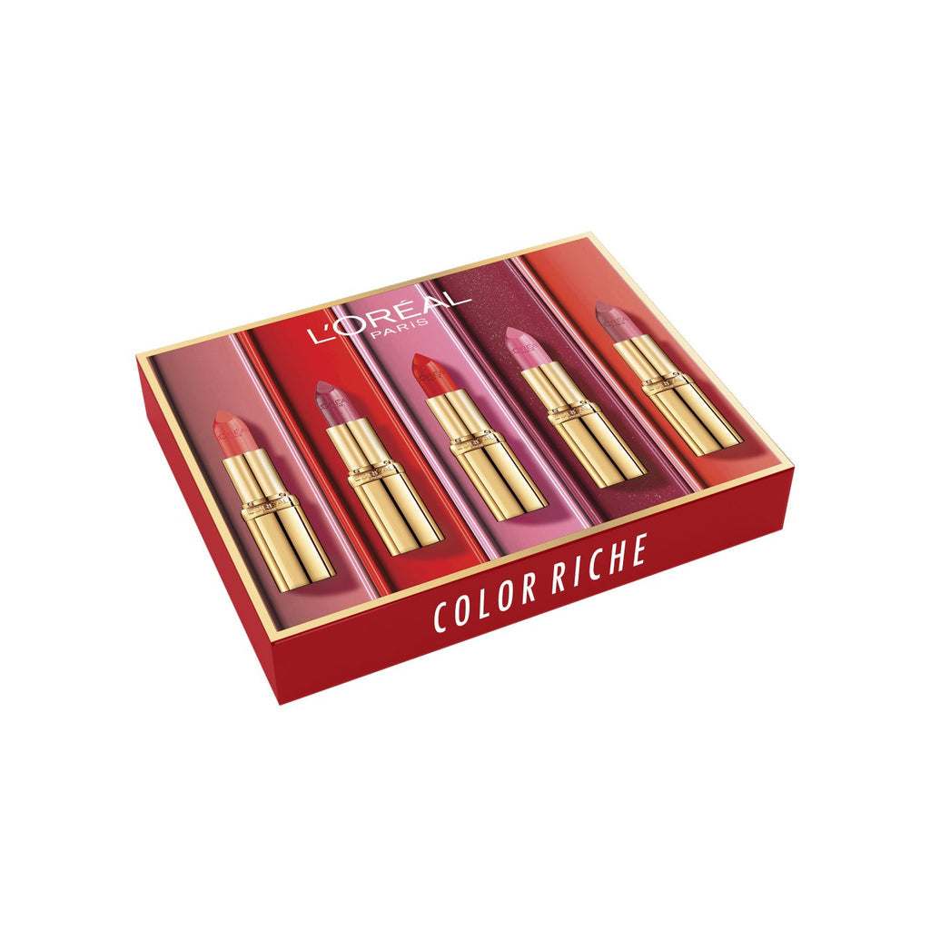 L'Oréal Paris - Coffret Color Riche 5 Rouges À Lèvres Fini Satin
